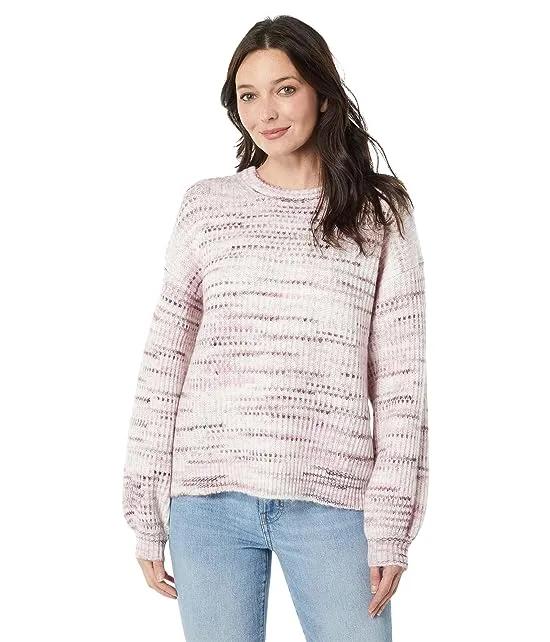 Space Dye Chunky Textured Sweater