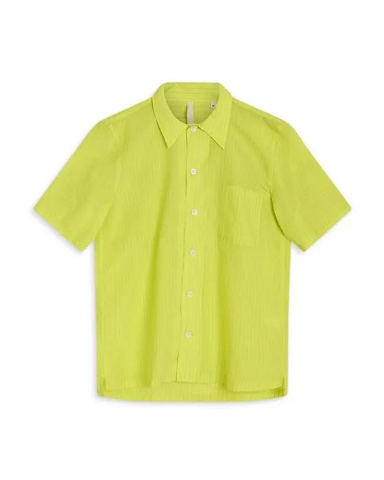 Spacey Short Sleeve Striped Shirt