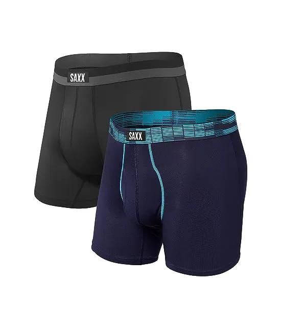 Sport Mesh Boxer Brief Fly 2-Pack
