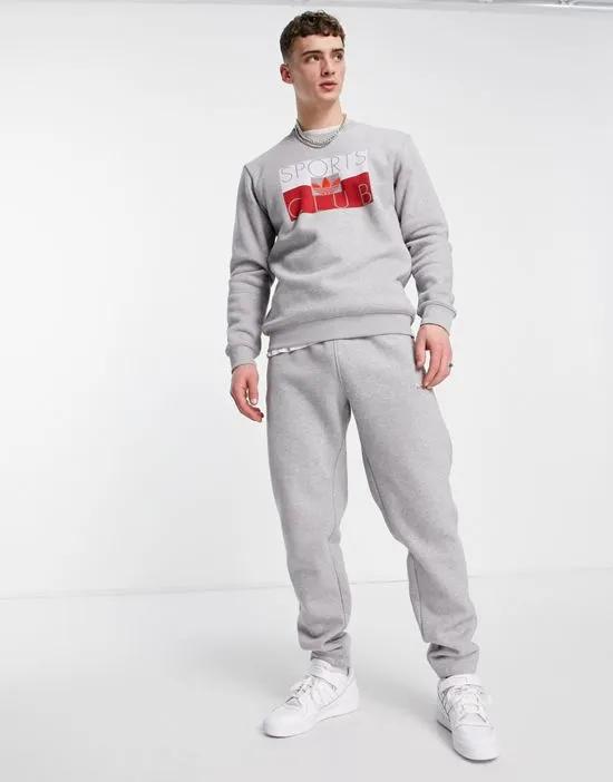 Sports Club sweatpants in gray heather