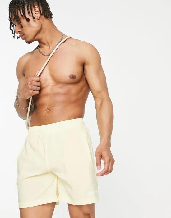 'Sports Resort' swim shorts in yellow