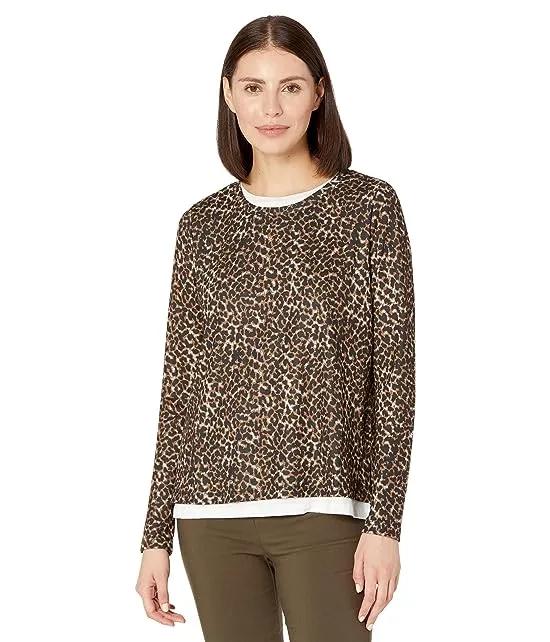 Spot On Double Layer Animal Print Top