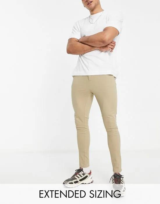 spray on chinos in light khaki