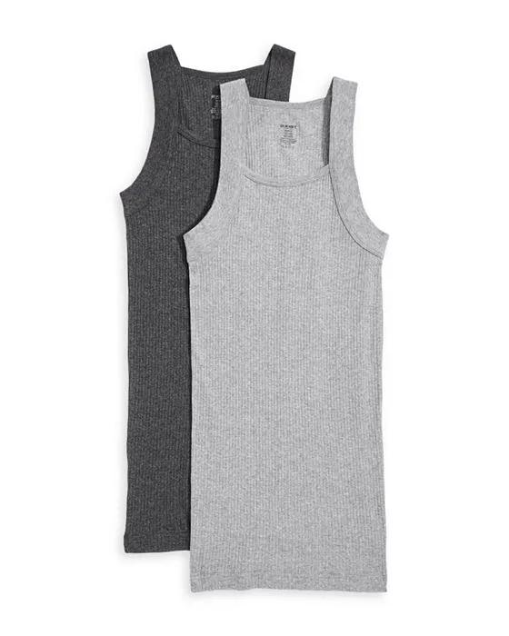 Square Cut Tank, Pack of 2