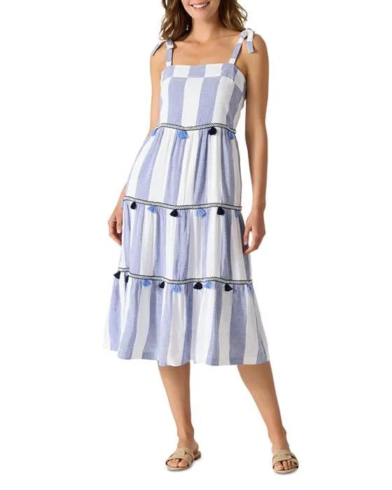 St. Lucia Rugby Stripe Midi Dress