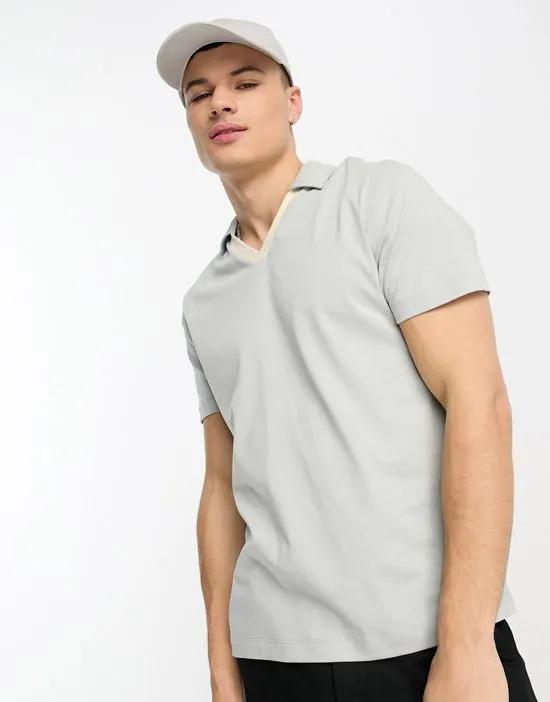 standard revere polo in gray