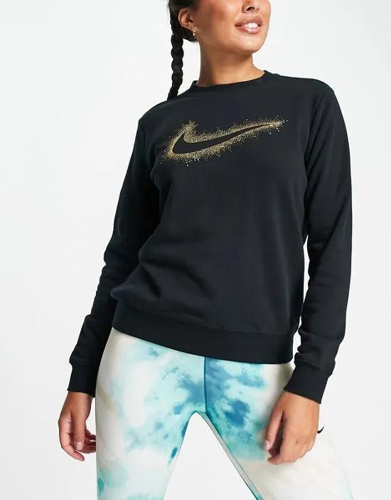 Stardust graphic sweatshirt in black