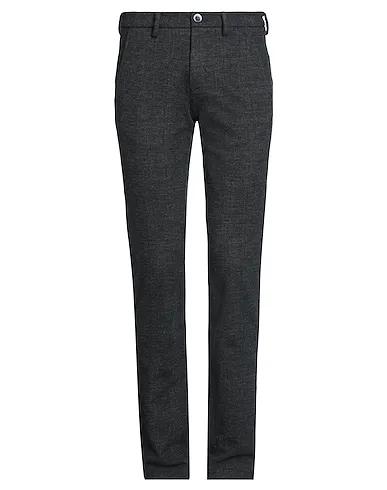 Steel grey Boiled wool Casual pants