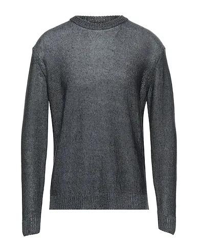 Steel grey Boiled wool Sweater
