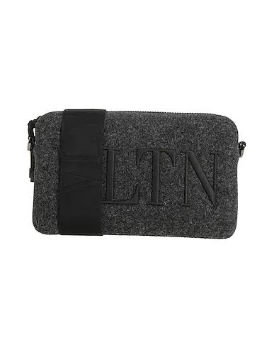 Steel grey Felt Cross-body bags