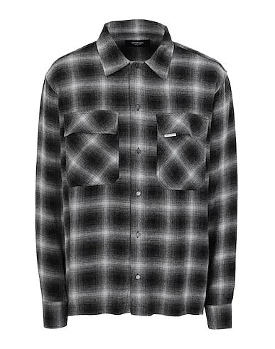 Steel grey Flannel Checked shirt FLANNEL SHIRT
