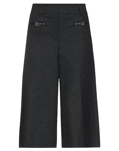 Steel grey Flannel Cropped pants & culottes
