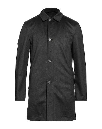 Steel grey Flannel Full-length jacket