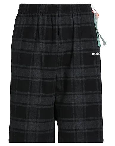 Steel grey Flannel Shorts & Bermuda