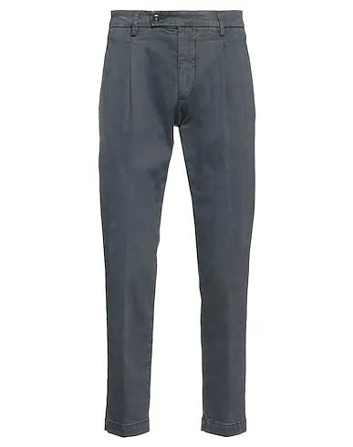 Steel grey Gabardine Casual pants