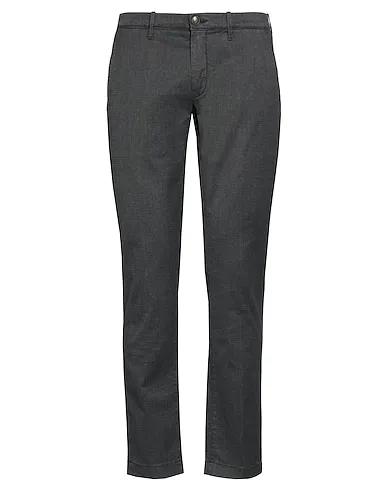 Steel grey Jacquard Denim pants