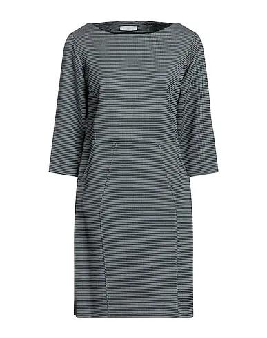 Steel grey Jacquard Short dress