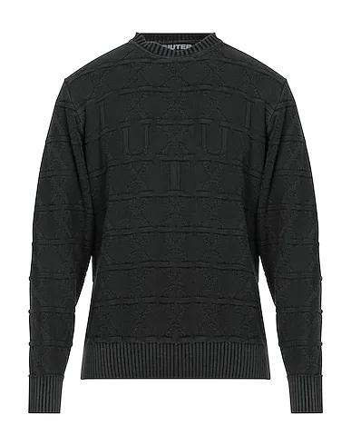 Steel grey Jacquard Sweater