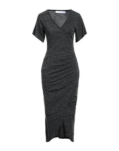 Steel grey Jersey Midi dress