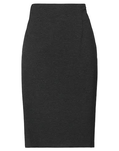 Steel grey Jersey Midi skirt