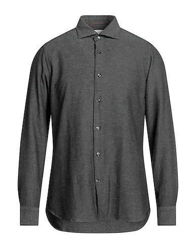 Steel grey Knitted Patterned shirt