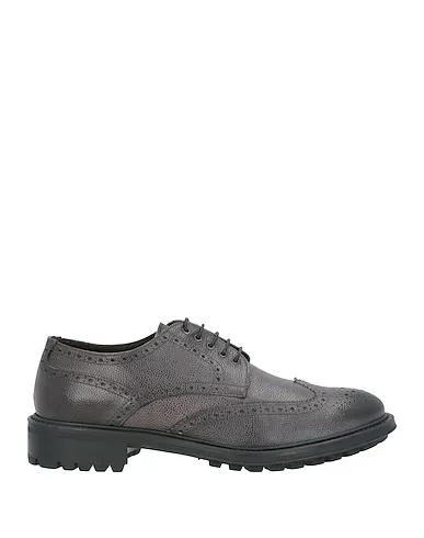 Steel grey Laced shoes