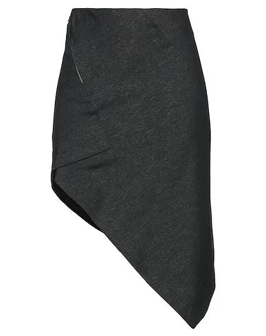 Steel grey Plain weave Mini skirt