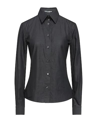 Steel grey Poplin Solid color shirts & blouses