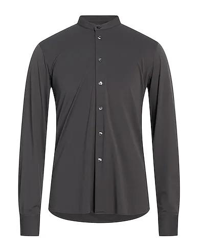 Steel grey Synthetic fabric Solid color shirt