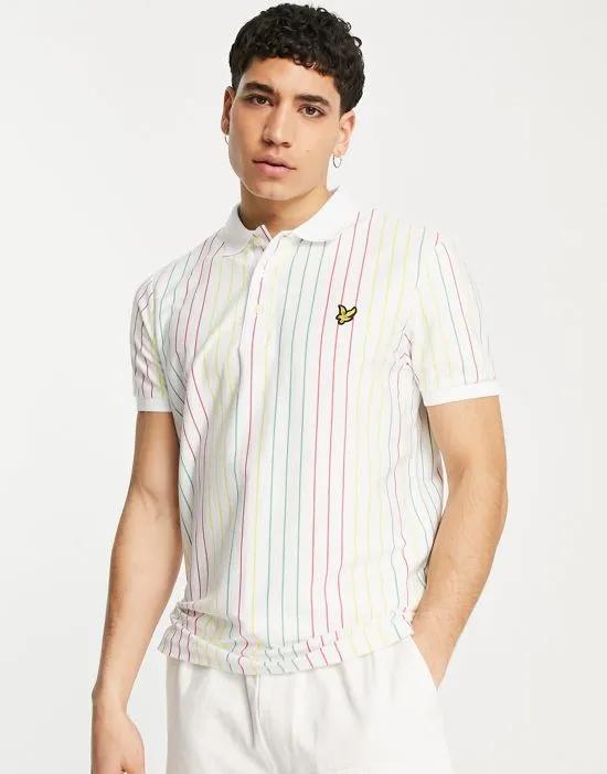stiped polo in multi