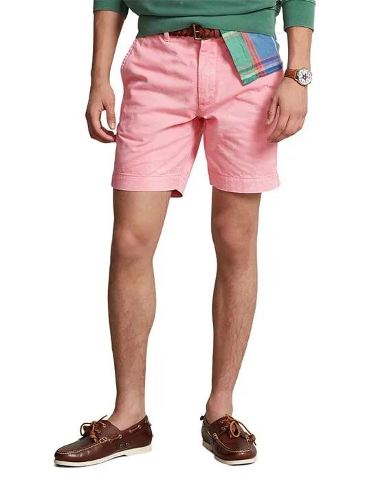 Straight Fit Chino Shorts, 8"