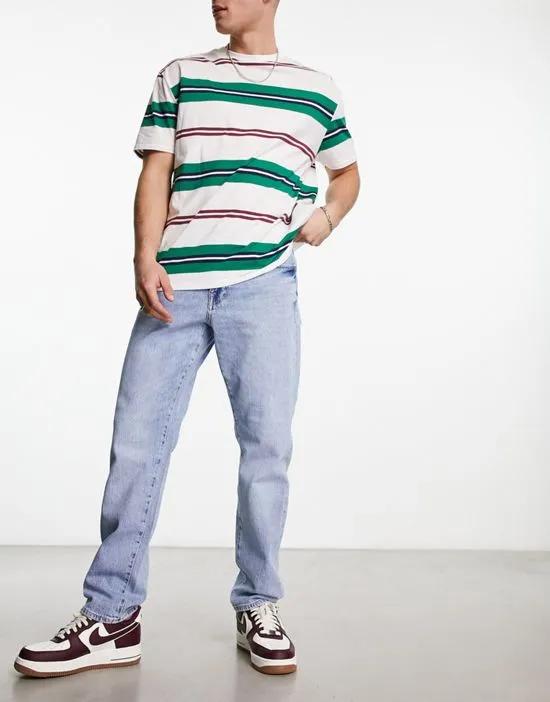 straight fit jeans in light wash