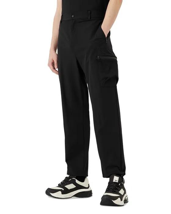 Straight Leg Zip Pocket Trousers