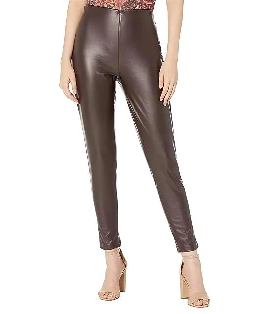 Vince Camuto Stretch Pleather Pull-On Pants