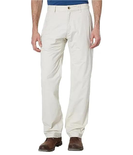 Stretch Poplin Pants Relaxed Fit
