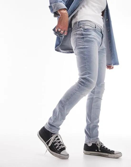 stretch skinny jeans in bleach