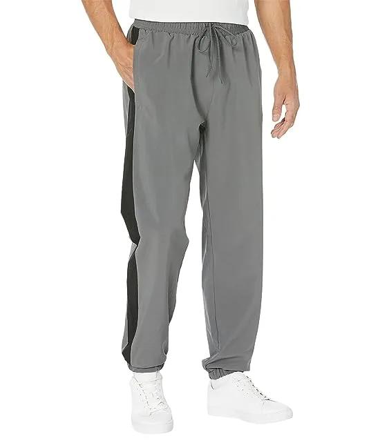 Stretch Woven Pants with Stripe