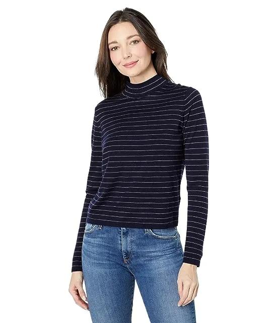 Striped Saddle Sleeve Pullover Top