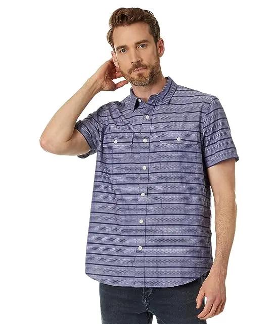 Striped Short Sleeve Workwear Shirt