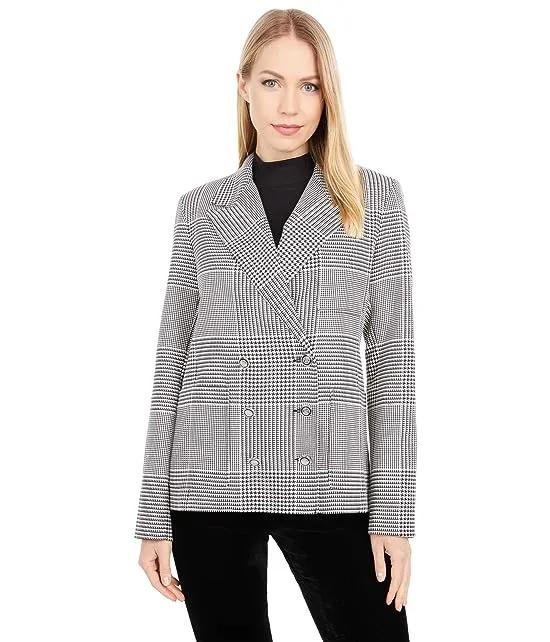 Suits You Double Breasted Blazer with Patch Pocket Detail