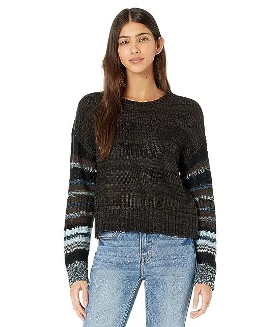 Sweater with Stripe Sleeves 46-2356