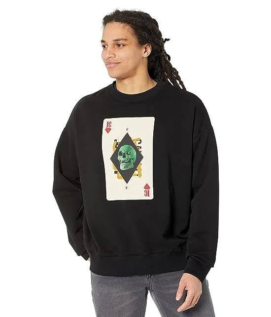 Sweatshirt with Skull Card