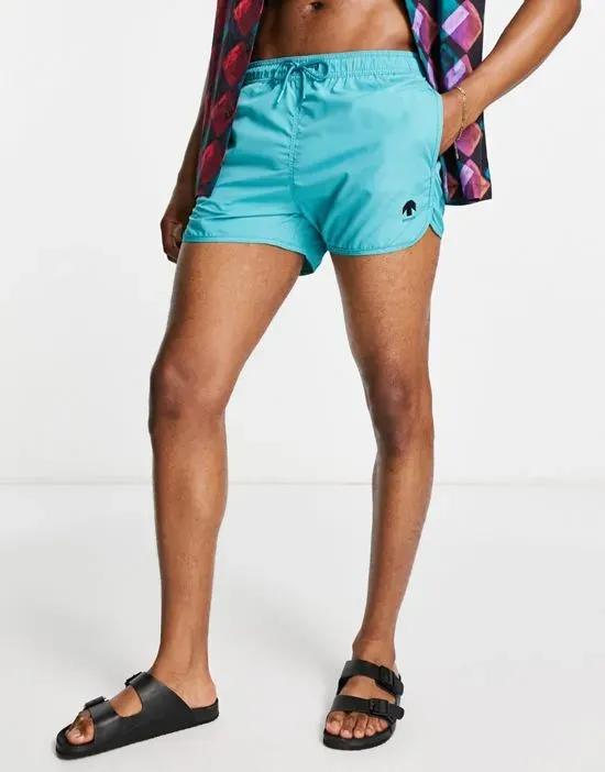 swim shorts in light blue