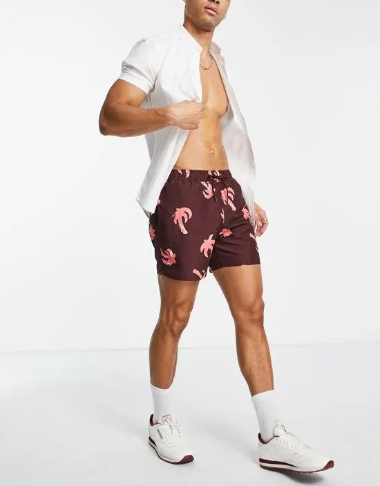 swim trunks in purple