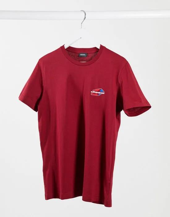 T-Diegos-K36 star logo t-shirt in red