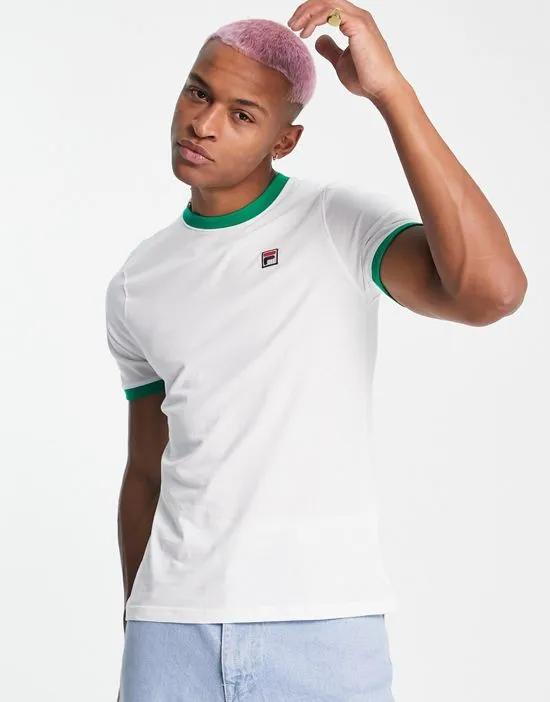 t-shirt with logo in white and green