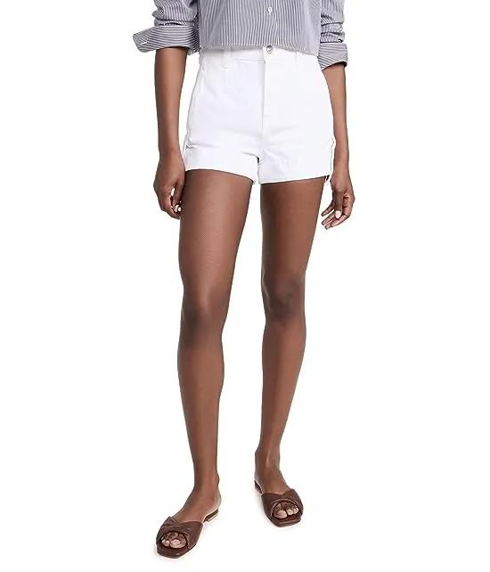 Tailored Slouch Shorts in Brilliant White