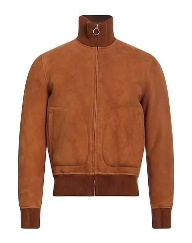 Tan Knitted Bomber