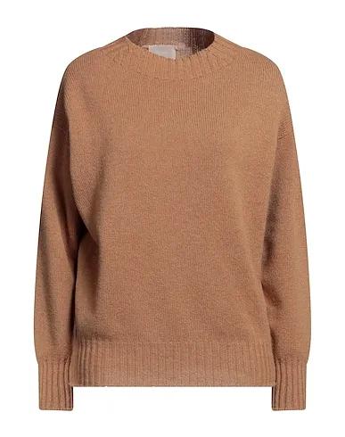 Tan Knitted Cashmere blend