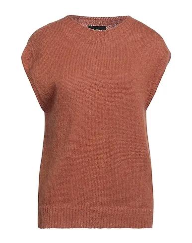 Tan Knitted Sleeveless sweater